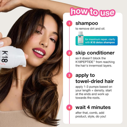 full-size leave-in molecular repair hair mask